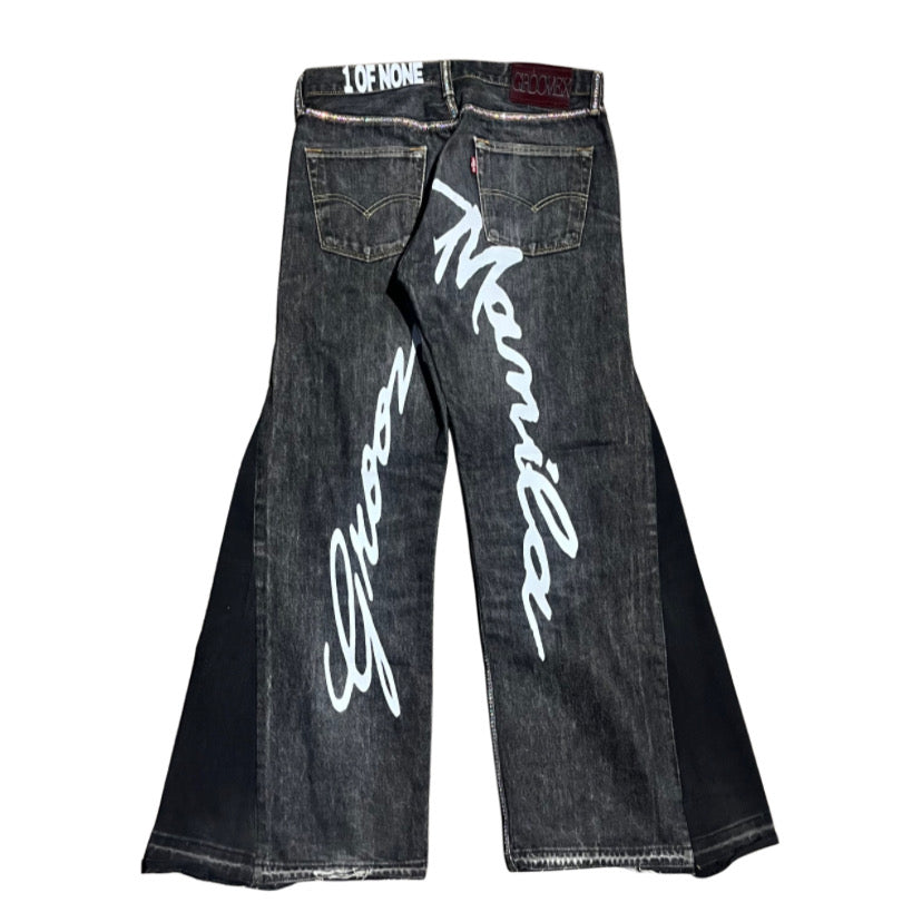 GX 02 ICED OUT FLARED DENIM