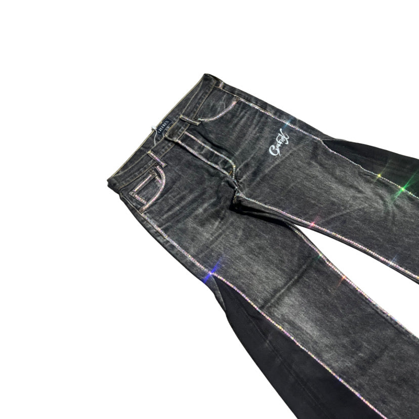 GX 02 ICED OUT FLARED DENIM