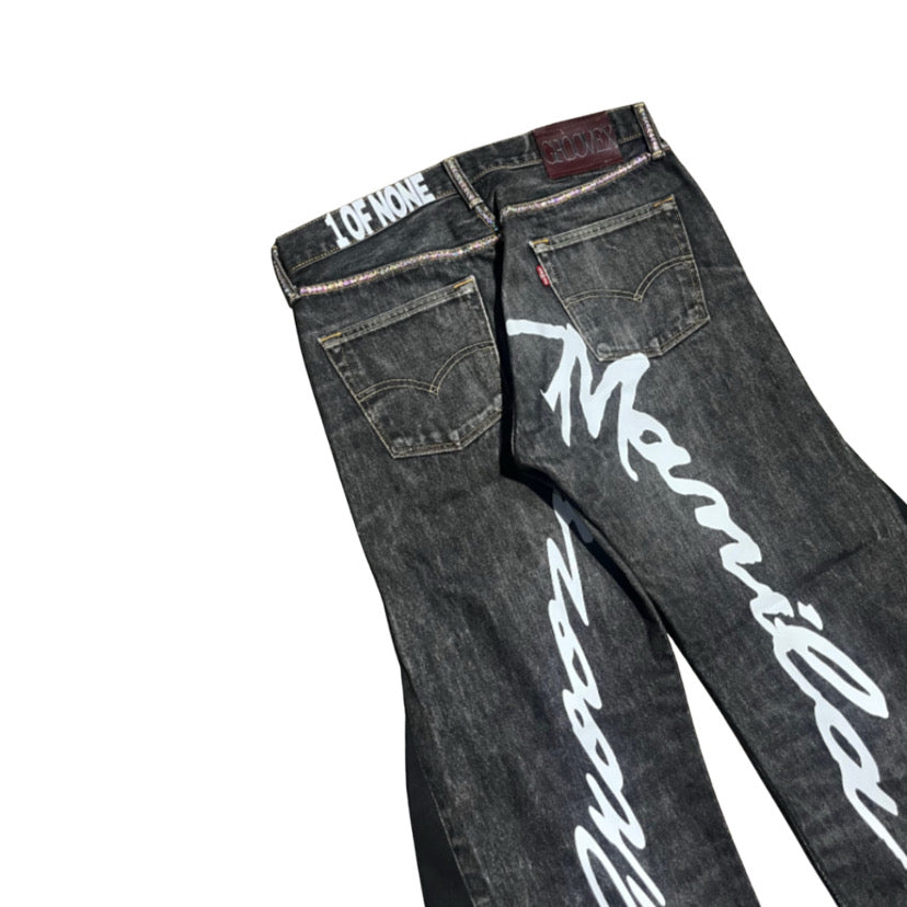 GX 02 ICED OUT FLARED DENIM